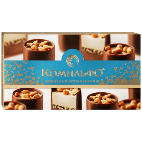 Шоколадный набор Комильфо Миндаль и Крем-карамель, 116г