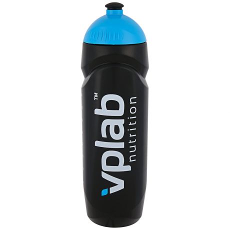 Бутылка спортивная VpLab цвет черный голубой 0,75л