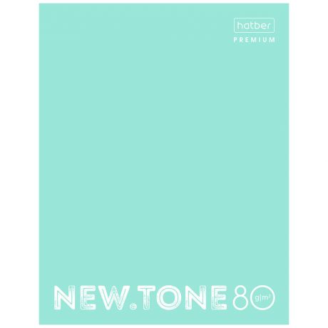 Тетрадь Hatber Premium NEWtone Pastel А5 80г/кв.м на 4-х кольцах в клетку ламинирована глянцевой плёнкой Мята 80 листов