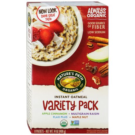 Каша Органическая овсяная Nature's Path быстрого приготовления Variety Pack Hot Oatmeal 