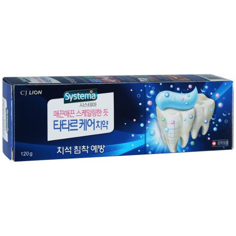 Зубная паста CJ Lion Dental Systema Tartar для профилактики зубного камня 120г