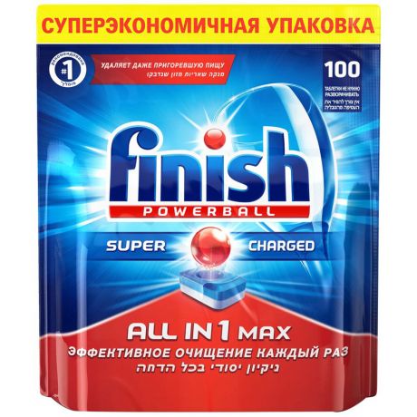 Средство для посудомоечных машин Finish Powerball All-in-1 max 100 таблеток