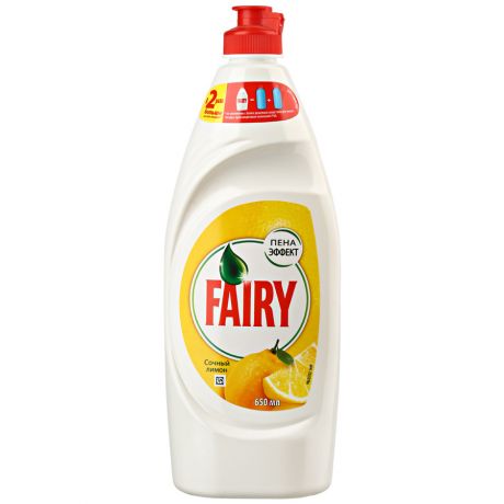 Средство для мытья посуды Fairy Сочный лимон 650 мл