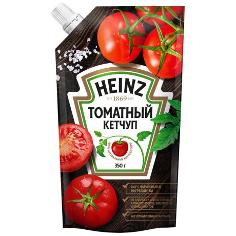 Кетчуп Heinz томатный с дозатором 350г