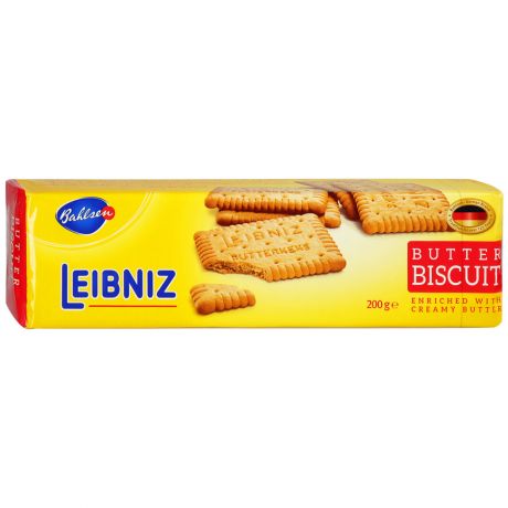 Печенье Bahlsen Leibniz Butter Biscuit сливочное 0,2кг