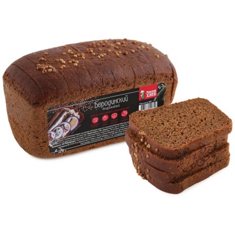 Хлеб Рижский хлеб "Бородинский" бездрожжевой, заварной 300г