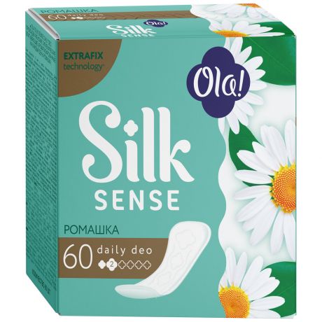 Прокладки ежедневные Ola! Silk Sense Daily Deo Ромашка 60 штук