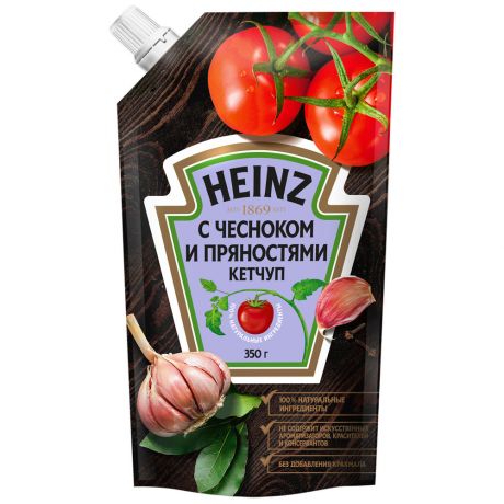 Кетчуп Heinz с чесноком и пряностями 350г