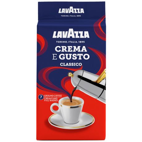Кофе Lavazza Crema e Gusto Spicy молотый в вакуумной упаковке 250 г