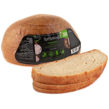 Хлеб Рижский хлеб "Крестьянский" бездрожжевой, заварной, подовый 300г