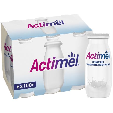 Напиток кисломолочный Actimel Классический 100 г 6 штук