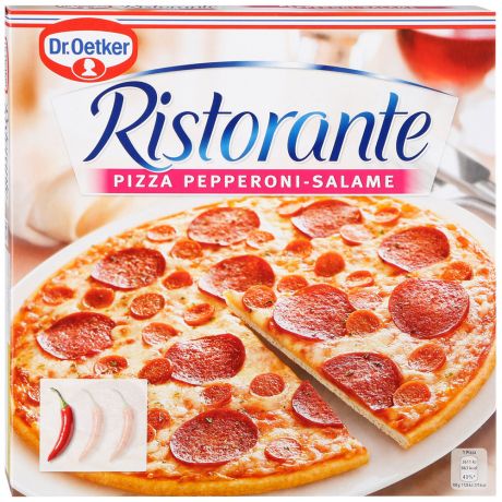 Пицца Dr.Oetker Ristorante Пепперони-Салями замороженная 320 г