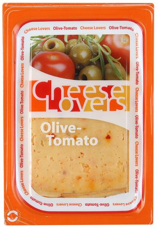 Сыр полутвердый Cheese Lovers с оливками и томатами нарезка 50% 150 г