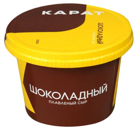 Сыр плавленый Карат Шоколадный десертный 30% 230 г