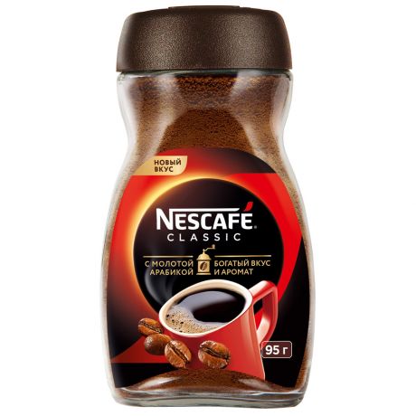 Кофе Nescafe Classic растворимый порошкообразный 95 г
