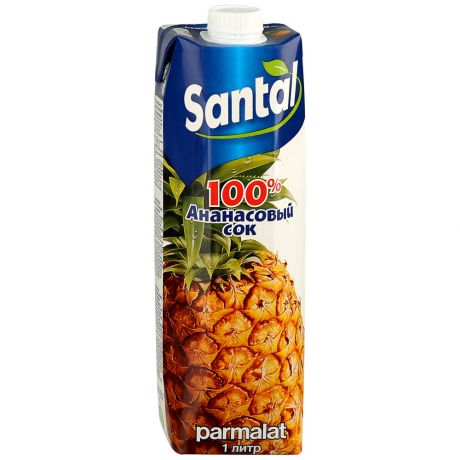 Сок Santal ананасовый 100% 1л