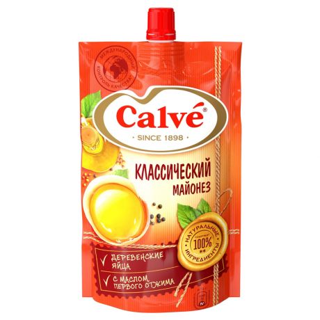 Майонез Calve Классический с дозатором 50% 400г