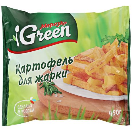 Картофель Морозко Green для жарки резаный замороженный 450 г