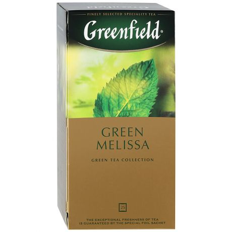 Чай Greenfield Green Melissa зеленый 25 пакетиков по 1.5 г