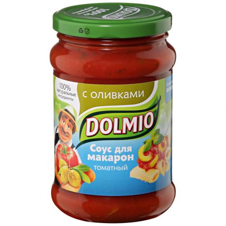 Соус Dolmio томатный для макарон с оливками 0,35кг