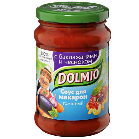 Соус Dolmio томатный для макарон с баклажанами и чесноком 0,35кг