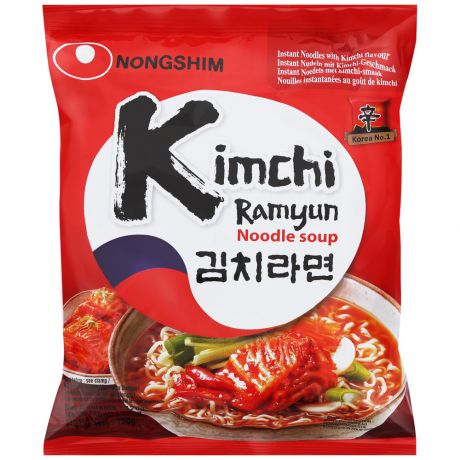 Лапша Nongshim Кимчи Рамен быстрого приготовления 0,12кг