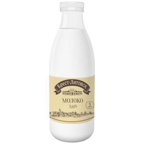 Молоко Брест-Литовск ультрапастеризованное 3.6% 1 л