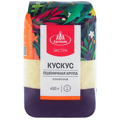 Крупа пшеничная Агро-Альянс Экстра Кускус 0,45кг