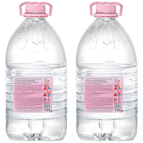Вода Архызик питьевая негазированная с 0 месяцев 5 л 2 штуки