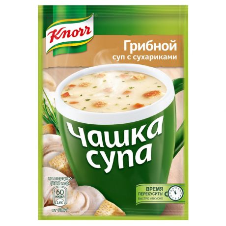 Суп Knorr Чашка супа грибной с сухариками 15,5г