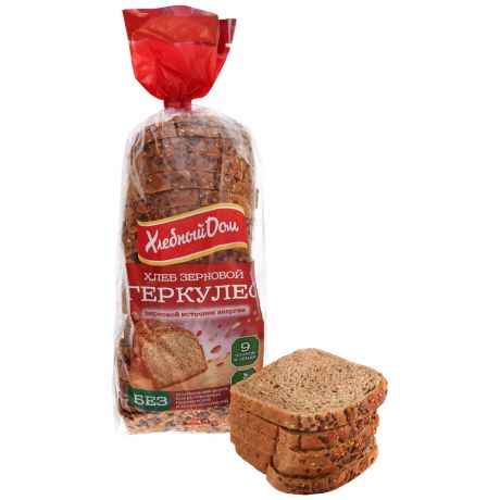 Хлеб Хлебный дом Геркулес зерновой 0,5кг
