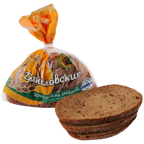 Хлеб Коломенское Даниловский зерновой в нарезке 0,3кг