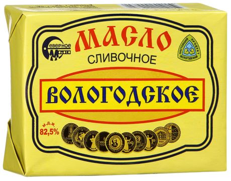 Масло Вологодское сливочное 82.5% 180 г