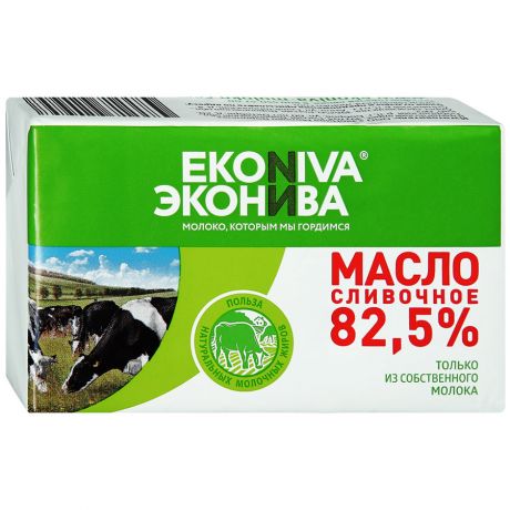 Масло Эконива сливочное 82.5% 200 г