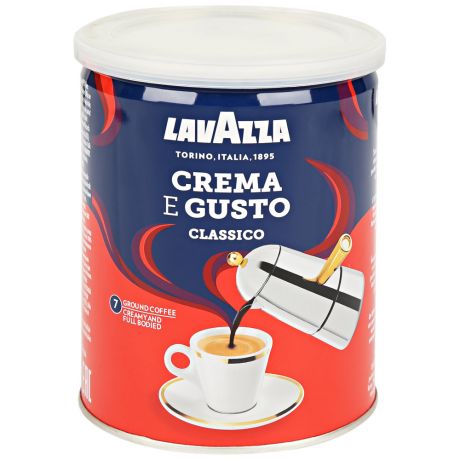 Кофе Lavazza Crema e Gusto Classico молотый 250 г