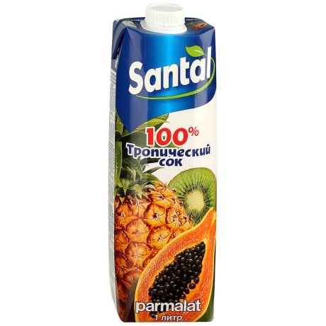 Сок Santal Тропический 100% 1л