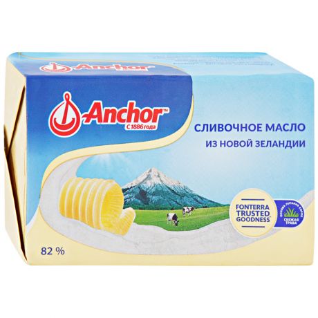 Масло Anchor сладкосливочное несоленое 82% 300 г