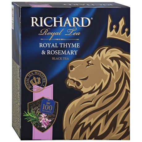 Чай Richard Royal Thyme Rosemary черный с чабрецом и розмарином 100 пакетиков по 2 г