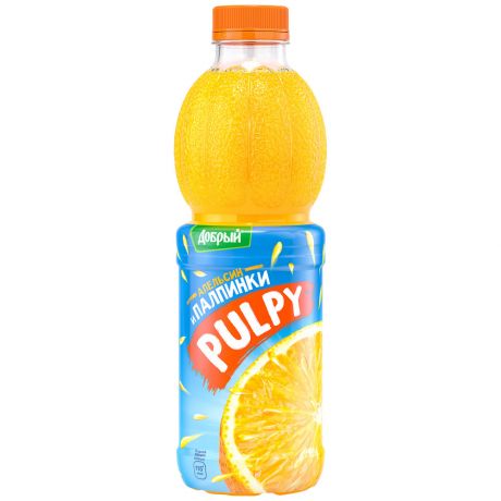 Напиток Добрый Палпи сокосодержащий из апельсина с мякотью 0,9л