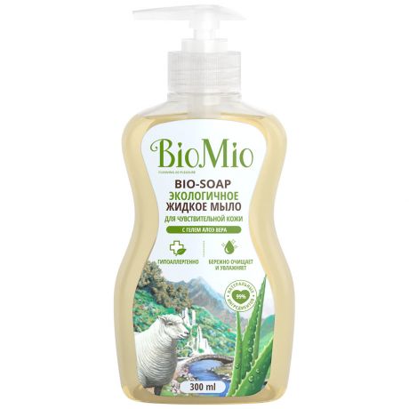 Мыло жидкое BioMio Bio-Soap с гелем алоэ вера 300 мл