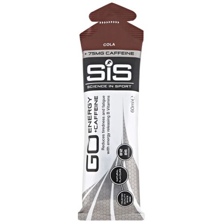 Гель SiS изотонический углеводный с кофеином 75мг GO Isotonic Energy + Caffeine Gels вкус Кола 60мл