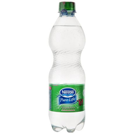 Вода Nestle Pure Life питьевая газированная, 500мл