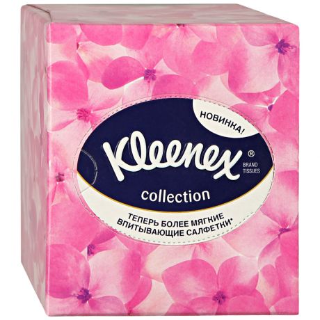 Салфетки бумажные 2-слойные Kleenex Collection 22х22 см (100 штук)