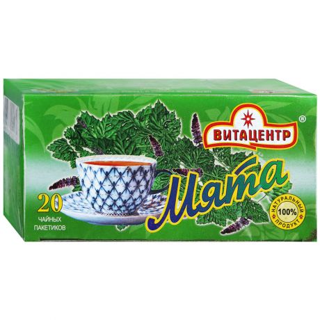 Чай Витацентр Мята травяной 20 пакетиков по 1.5 г