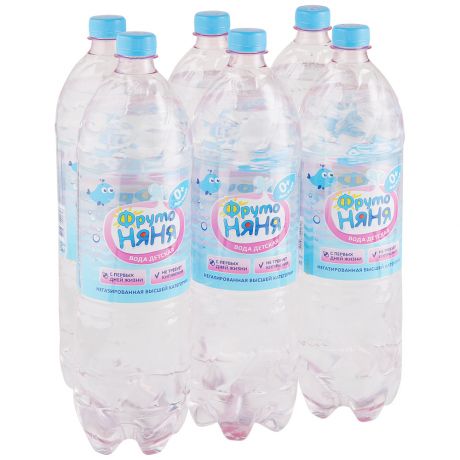 Вода ФрутоНяня питьевая негазированная с 0 месяцев 1.5 л 6 штук