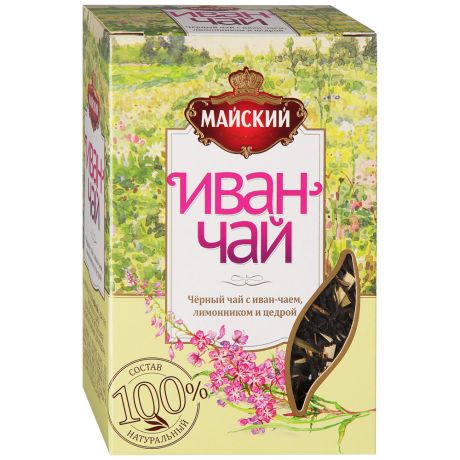 Чай Майский Иван-чай черный листовой 75 г