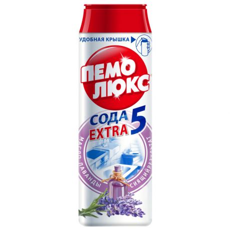 Порошок чистящий Пемолюкс Сода Extra Ароматерапия масло лаванда 480 г