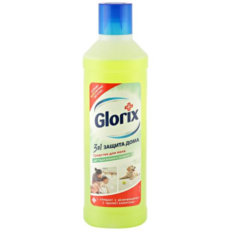 Средство для мытья пола Glorix Цветущая яблоня и ландыш 3 в 1 1 л