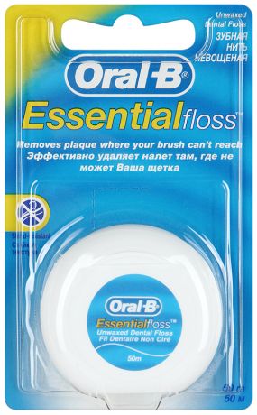 Зубная нить Oral-B Essential floss невощеная 50 м