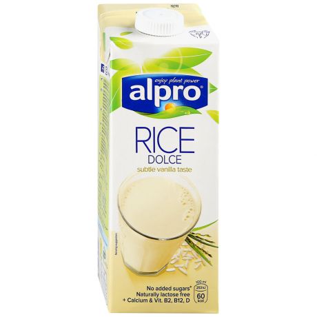 Напиток Alpro Rice Dolce рисовый оригинальный обогащенный кальцием и витаминами 1 л
